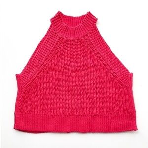 𝅺LE Fou Knit Halter Tank